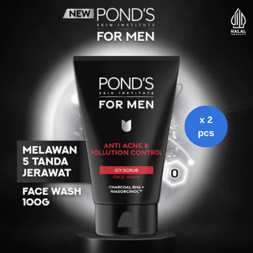 [ANTI POLUSI] PONDS Skin Institute for Men Anti Acne & Pollution 100gr x 2 pcs