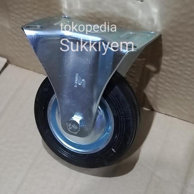 Termantab] Roda Karet Mati 4" Roda Trolley Troly Troli 4 Inch