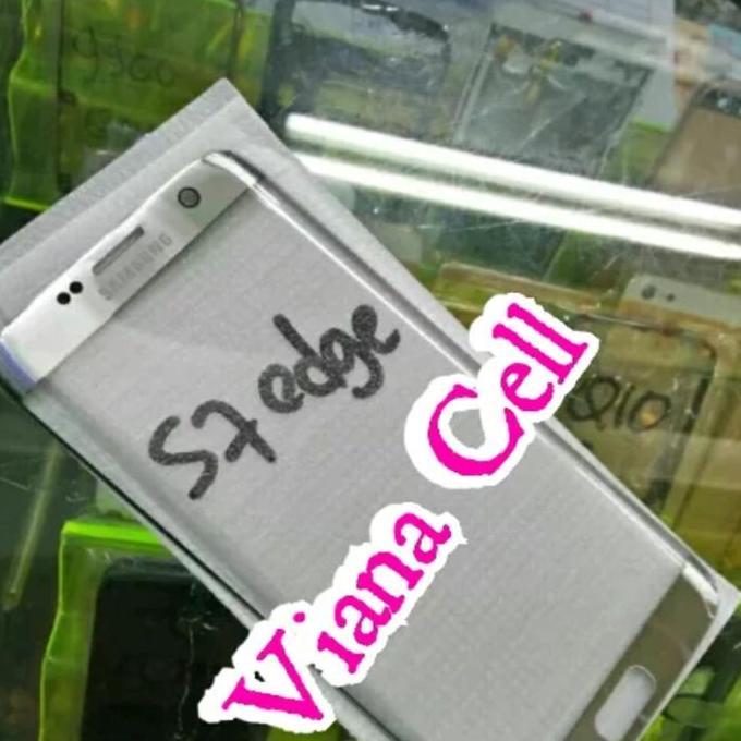 Kaca Lcd Kaca Touchscreen Kaca Depan Samsung S7 Edge Ori Warna Silver