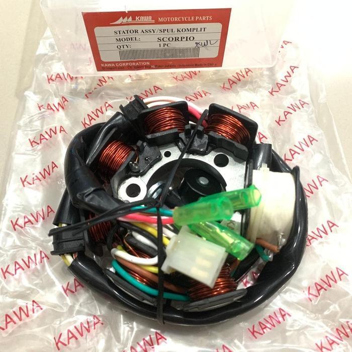 Spul Stator Gulungan Spul Komplit Pulser Scorpio Good Quality Original Dan Terpercaya