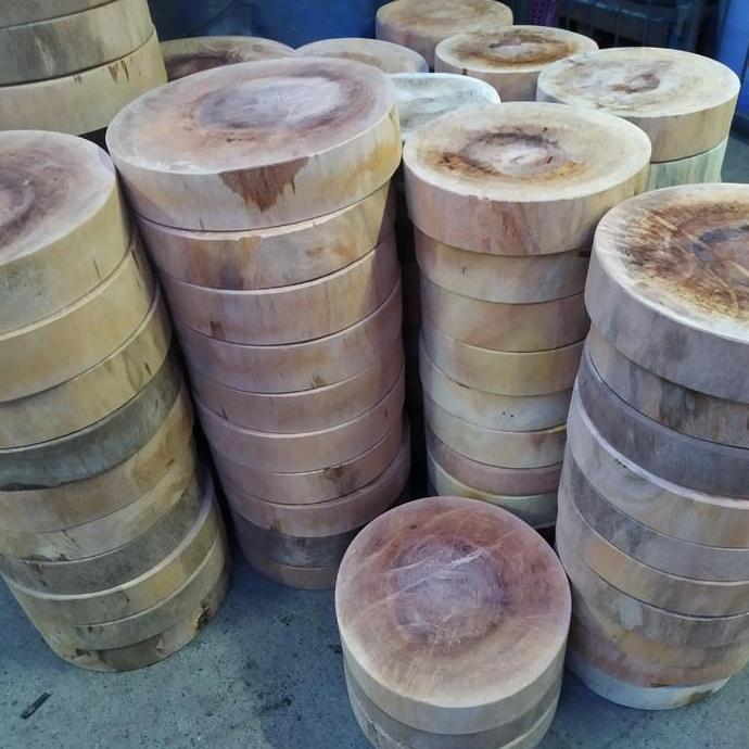 New- Talenan kayu bulat - talenan daging - talenan kayu potong daging
