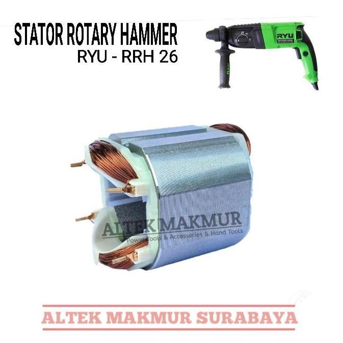 {{{{{{] STATOR RUMAH ARMATURE RYU RRH26 BANTALAN BOR ROTARY HAMMER RYU RRH 26