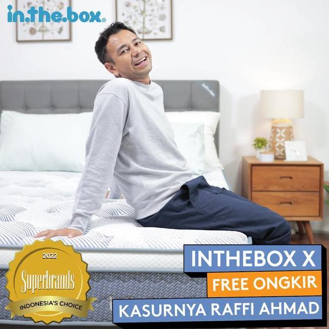 New- Kasur Springbed INTHEBOX X Ukuran 160x200 (Queen) - FREE BANTAL