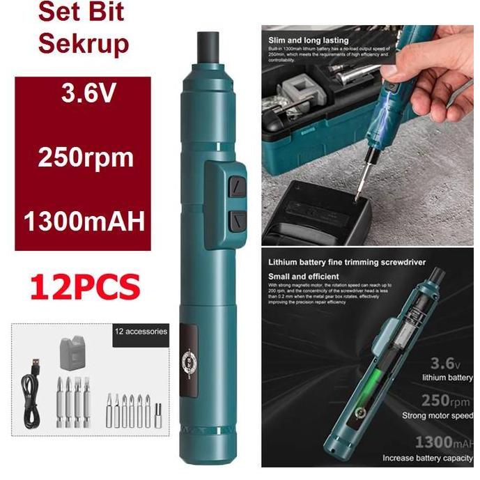 Obeng Listrik Multifungsi 25r/min - Electric Screwdriver Kit Ponsel & Komputer