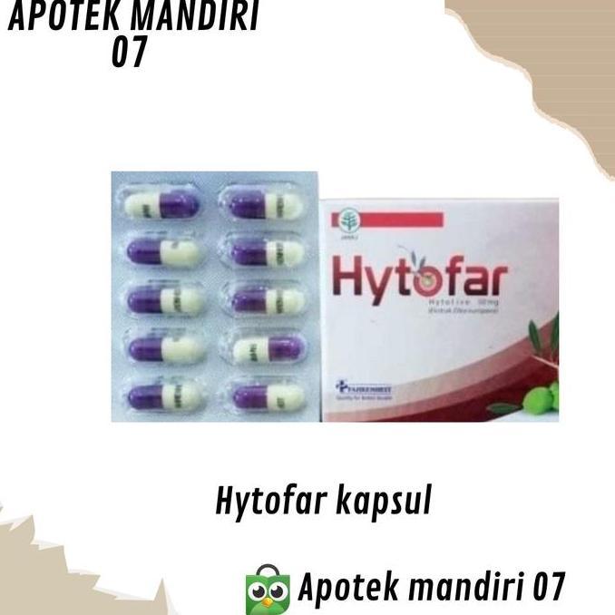 Ready stock HYTOFAR KAPSUL STRIP ISI 10 KAPSUL murah