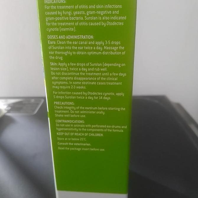 Promo Obat Tetes Telinga Otitis Dermatitis Untuk Kucing Untuk Anjing Surolan Cod
