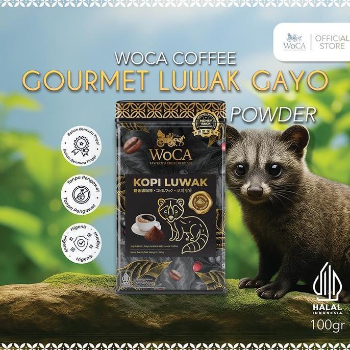 QOHAHRUNS - WOCA GOURMET LUWAK GAYO COFFEE TIN 1GR - KOPI BUBUK PREMIUM