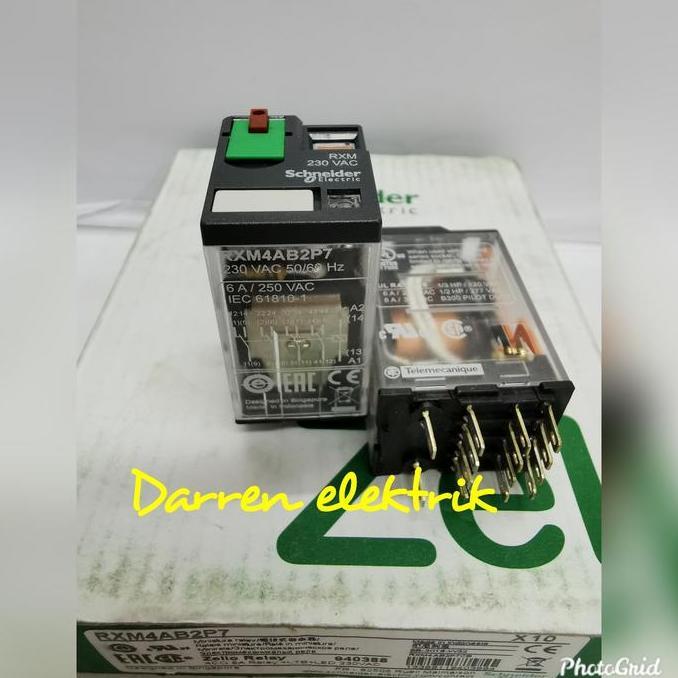 relay schneider RXM4AB2P7, 230vac