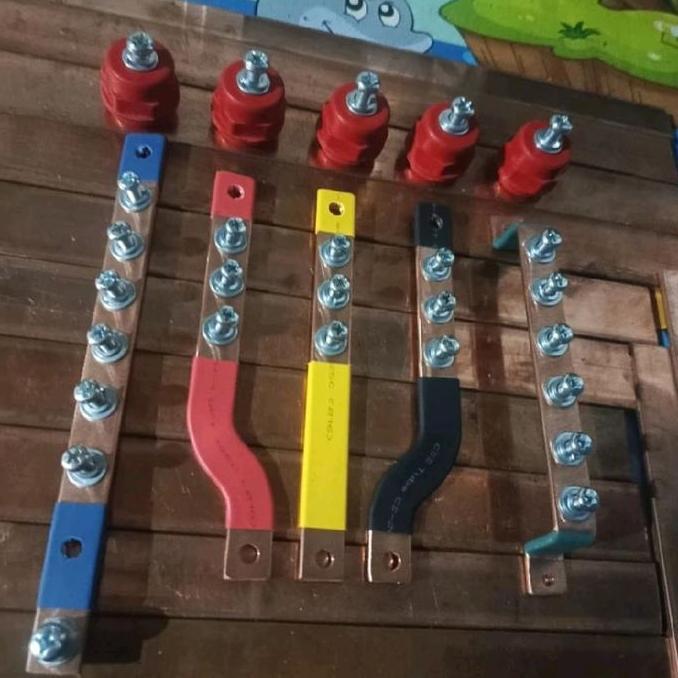 BUSBAR 315 RSTN + GROUND PANJANG 15CM UNTUK MCCB 30A/100A