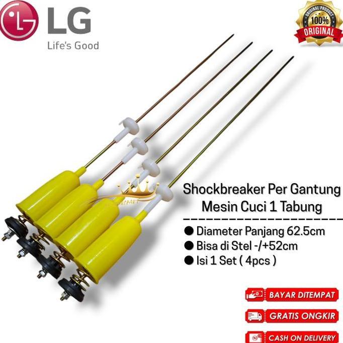 Ready Set 4pcs LG Shockbreaker Suspensi Per Gantung Mesin Cuci 1 Tabung