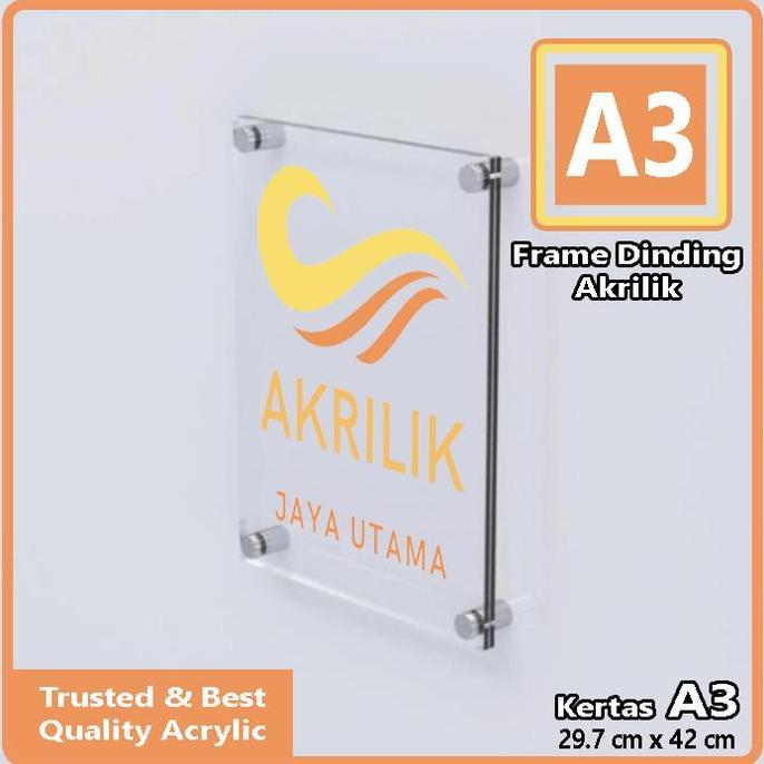 Acrylic Frame/ Frame Dinding Akrilik / Frame Akrilik Foto A3