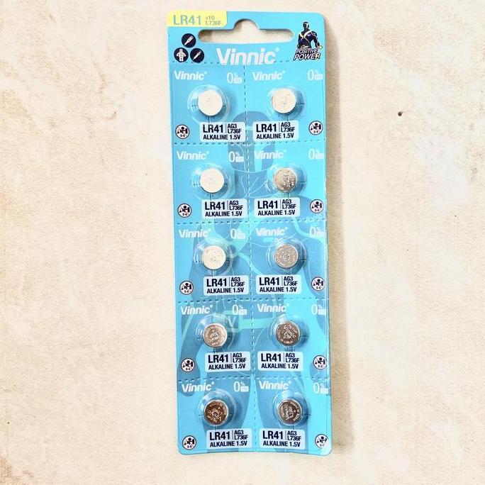 New- BATERAI VINNIC L736F / AG 3 /L 736 / LR 41 ORIGINAL HARGA PERLEMBAR