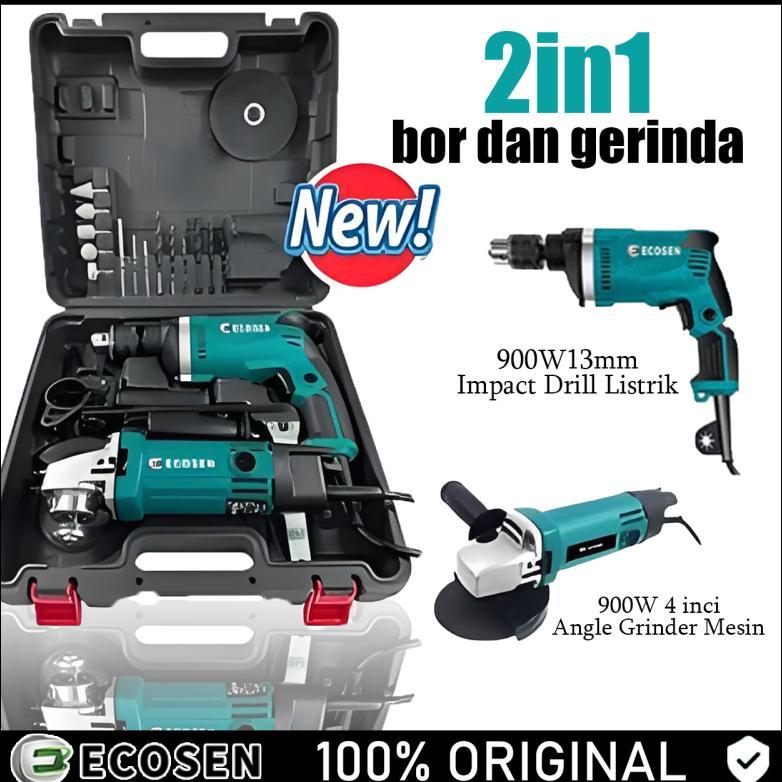 EcoSen Bor Bor Dan Gerinda Bor Listrik Tangan | Kualitas Tinggi untuk Bor Beton dan Besi