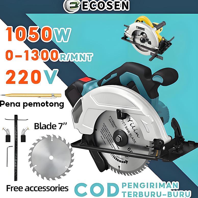 ECOSEN Circular Saw Mesin Gergaji Potong Kayu  Circle Potong Kayu Mesin Mesin Pemotong Kayu