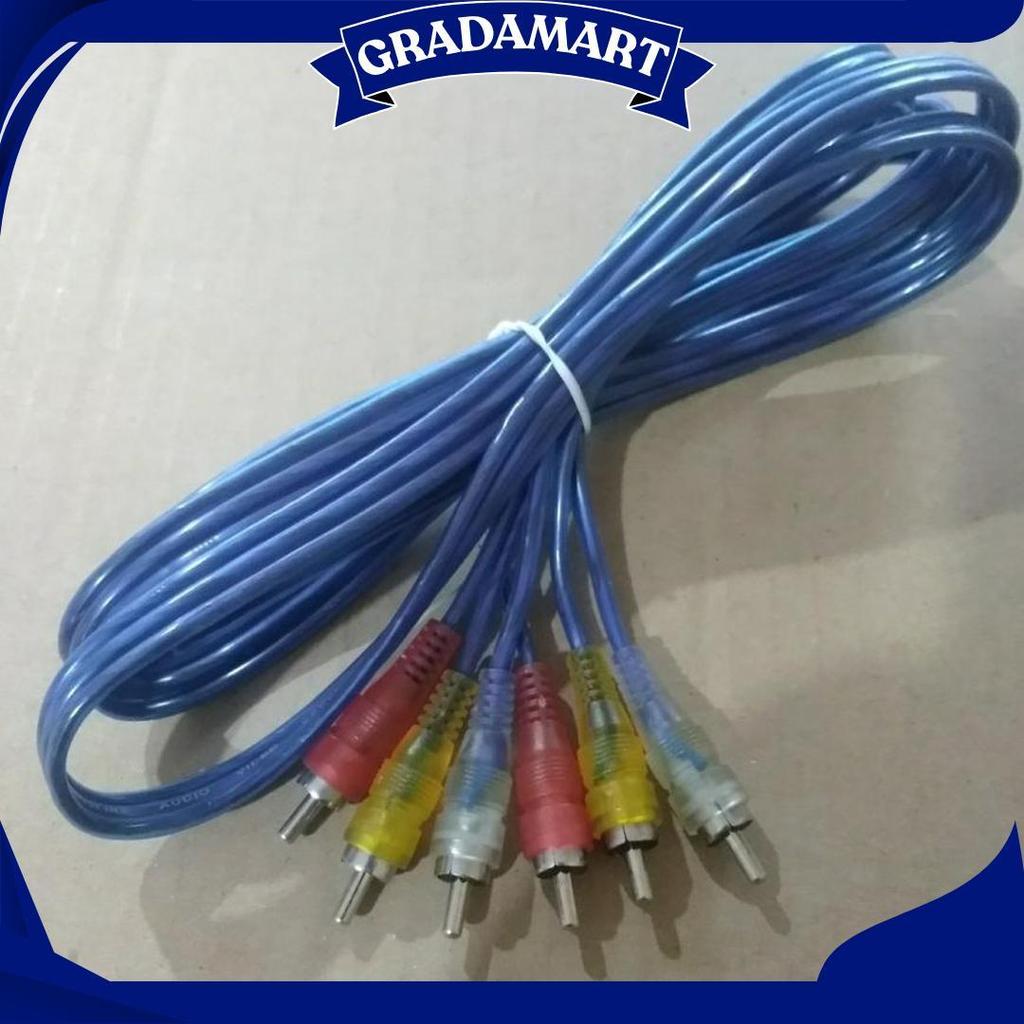 Kabel Rca Transparan 3 To 3 Kabel Dvd Ke Tv Kabel Audio Kabel Speaker Ori