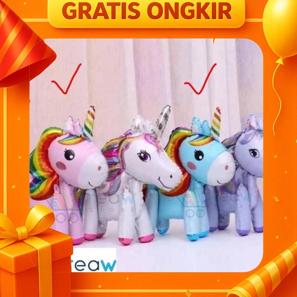 Balon Foil Kuda Pegasus / Unic0Rn 3D Fullbody