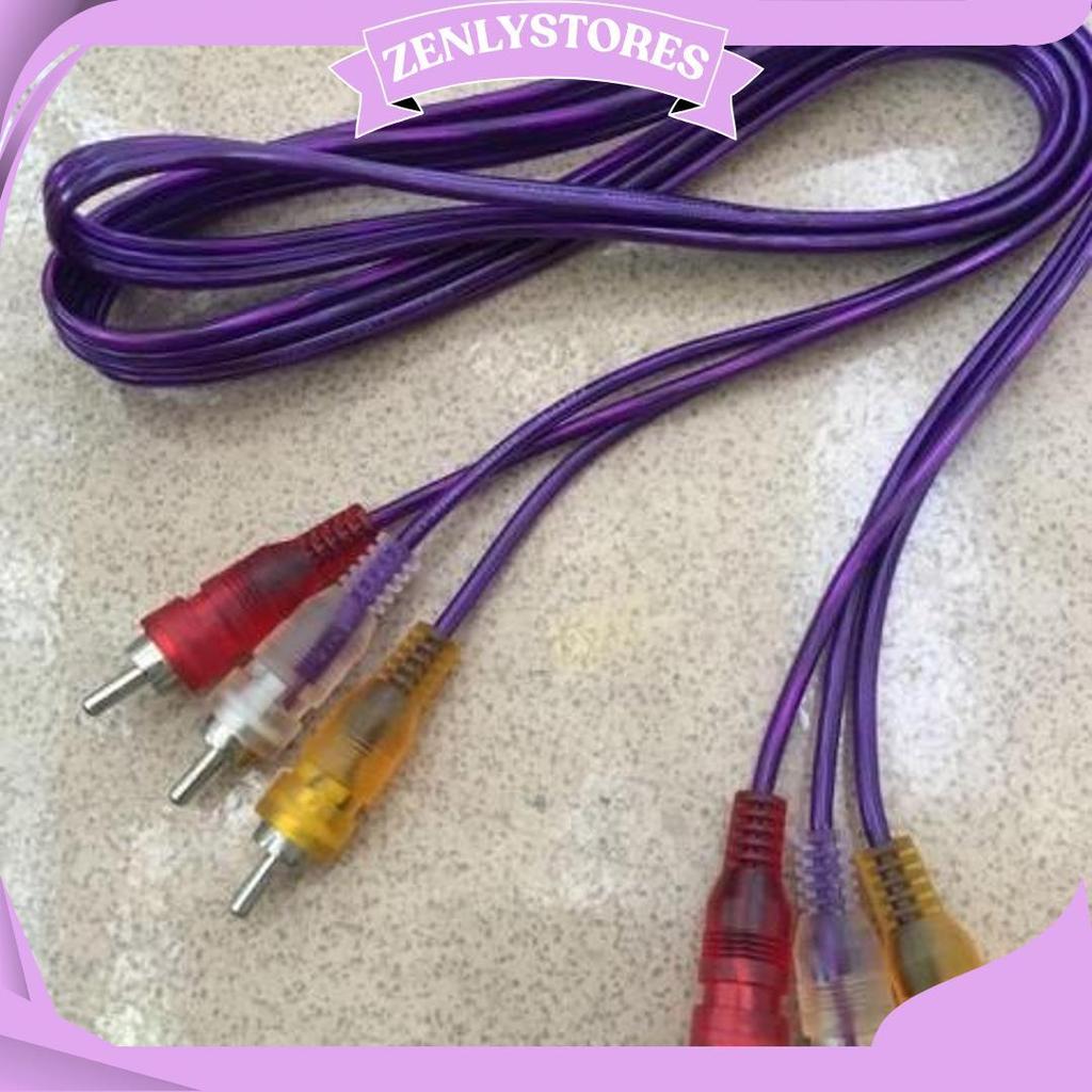 Kabel Rca Transparan 3 To 3 Kabel Dvd Ke Tv Kabel Audio Kabel Speaker Ori