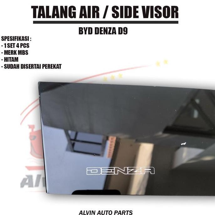 Grosir Talang Air Byd Denza D9 / Side Visor Denza D9 Flat / Accessories Byd Denza D9