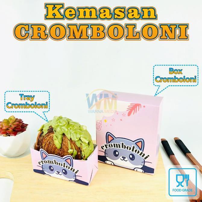 Terlaris Kemasan Cromboloni / Wadah Cromboloni / Box Cromboloni / Tray Crombolo