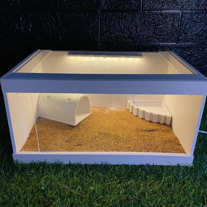 TERARIUM REPTIL TRANSPARAN / KANDANG REPTIL AKRILIK UK L AME