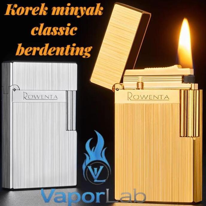 korek api sumbu classic roda ada denting ROWENTA original vintage clasaic oil kerosene lighter R10 C