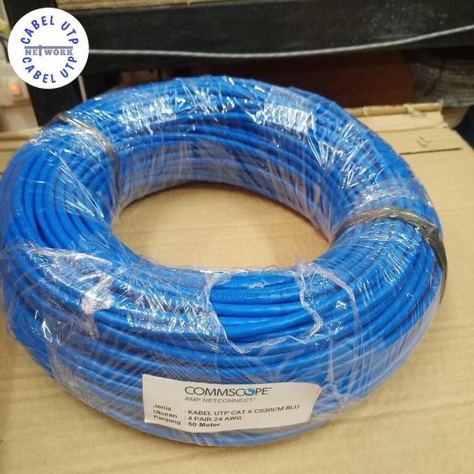 Commscope Amp Kabel UTP Cat.6 4Pair 24Awg Original Commscope @50 Meter Terlaris
