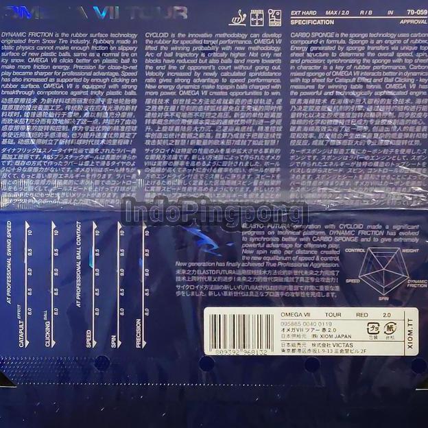 BEBAS ONGKIR - Xiom Omega VII Tour 2.0 - Tenis Meja Pingpong