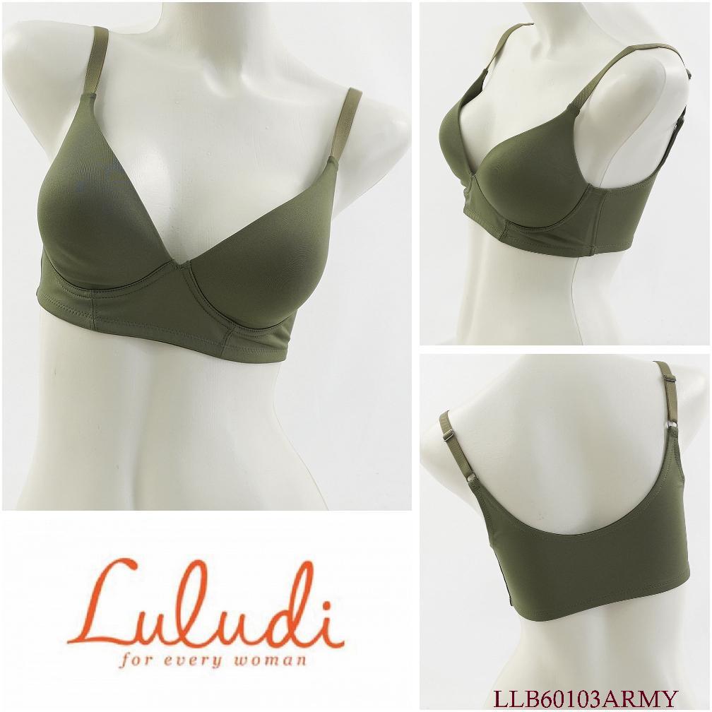 Bra Wanita LULUDI BY WACOAL tanpa kawat busa tipis full cup / Pakaian Dalam Underwear LLB60103