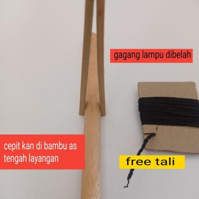 New- lampu layangan  suwangan sayap kanan kiri rgb  tengah hpl ( 2 baling" besar dan kecil) bonus 1 