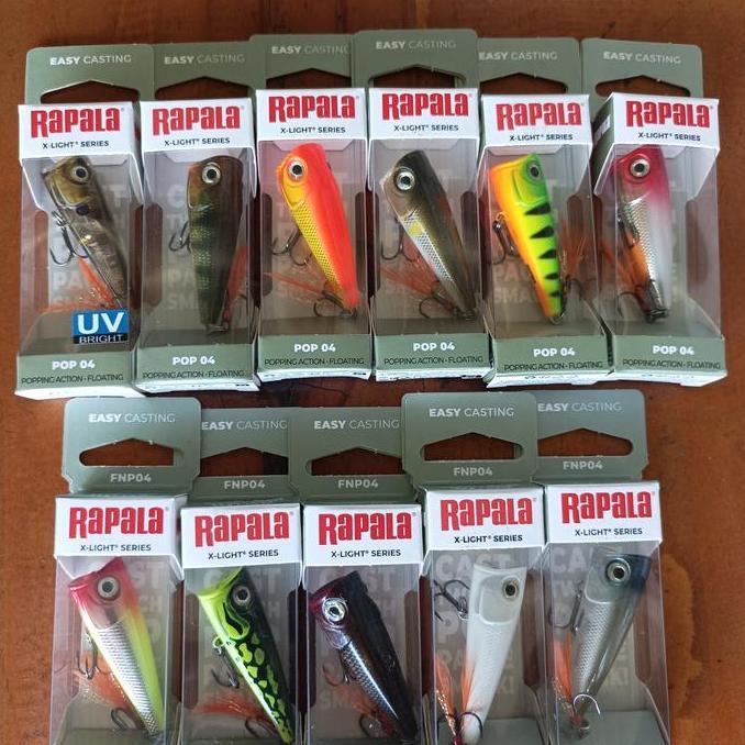 UMPAN CASTING RAPALA X-LIGHT POPPER FNP04 ORIGINAL