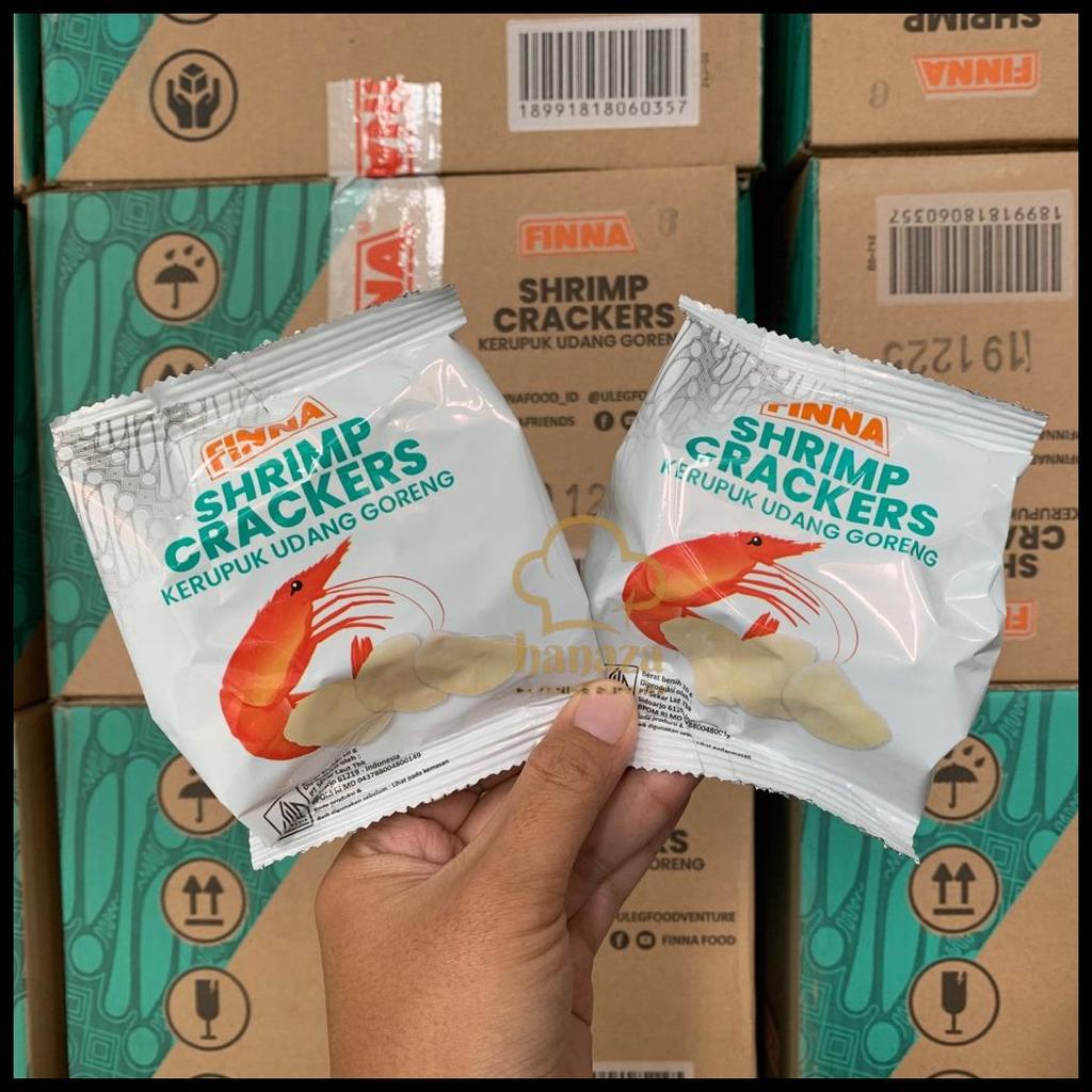 FINNA KRUPUK UDANG DAN KRUPUK BAWANG GORENG 10G ( ISI 40 PCS )