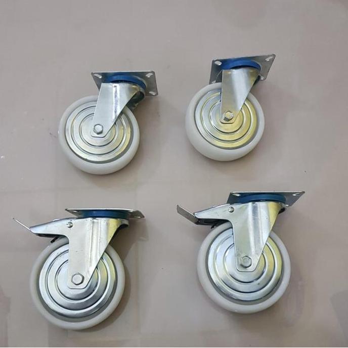 Roda Nilon 8 Inch Hidup Rem / Roda Troli 8 Inch  Sale