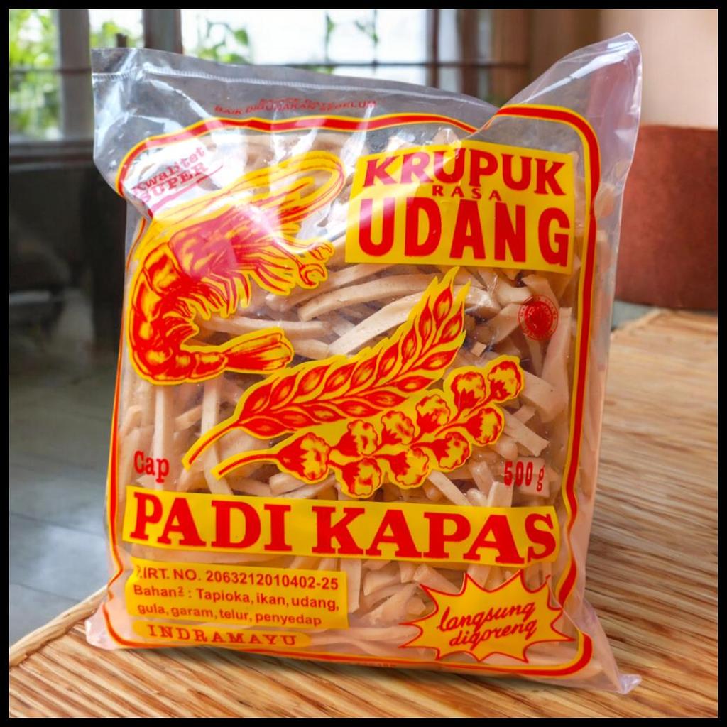 1KG KERUPUK UDANG STICK CAP PADI KAPAS ORIGINAL KHAS INDRAMAYU FREE DUS+BUBBLEWRAP+PLASTIK POLYMER