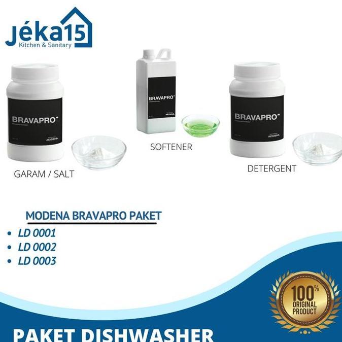 PAKET LENGKAP SABUN DISHWASHER | SABUN DISHWASHER | MODENA BRAVAPRO