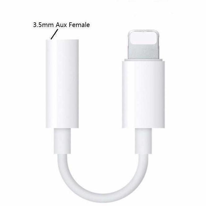 New- Adaptor Konektor Lightning iPhone Ke Jack Audio 3,5 mm Headset