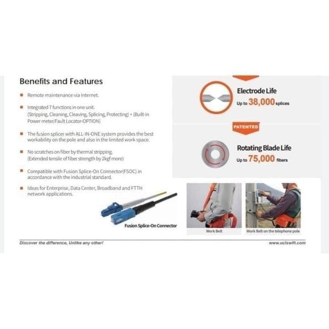 Fusion Splicer Swift Ilsintech Type KF4A Fiber Optic Splicer Terlaris