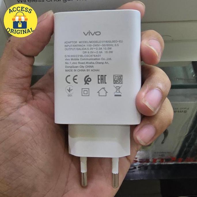 Charger Adaptor Vivo FlashCharge 18W V1820C-EU + Type C Original Terlaris