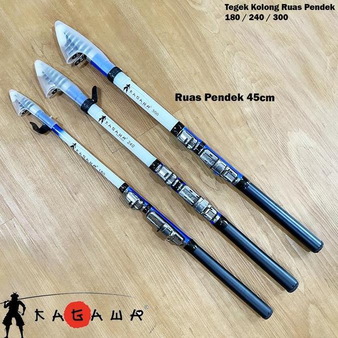 Joran Tegek Kolong Pancing Udang Ruas Pendek Kagawa 45cm Action Lentur