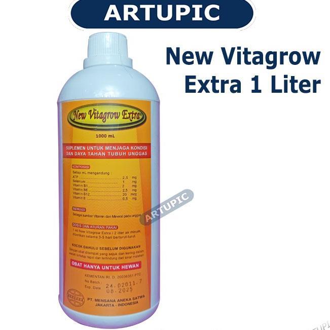 Vitagrow Extra 1 Liter Atp Vitamin Mineral Pertumbuhan Ayam Unggas