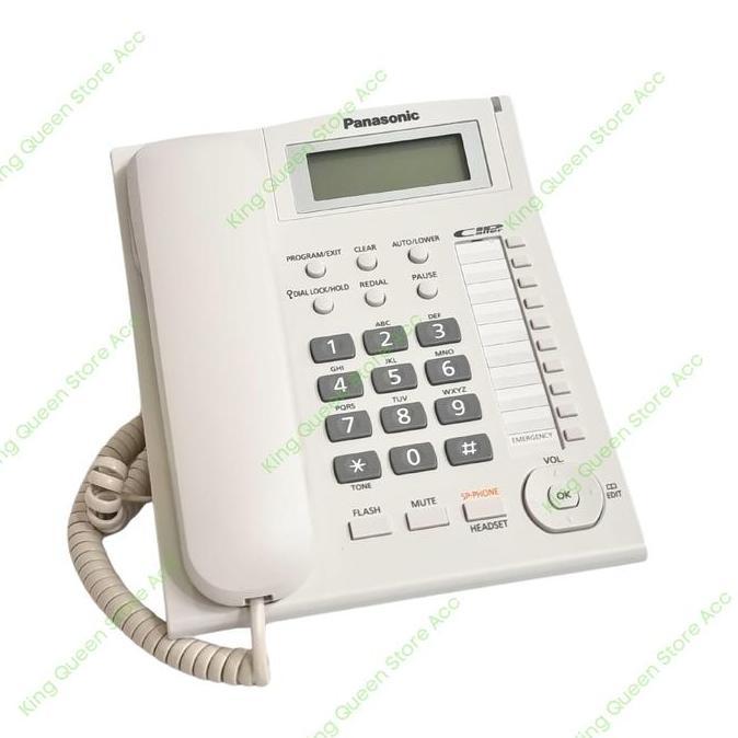 TERBARU Telepon Kabel / Telepon Rumah Panasonic KX-TS825 Putih