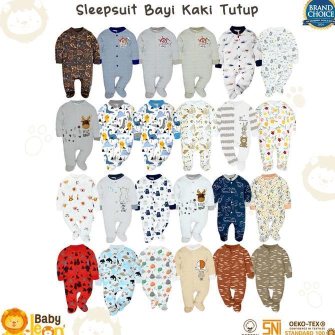 NEW MOTIF  Jumpsuit Bayi Kaki Tutup Lengan Panjang BC-072 Jumper Bayi Laki-Laki Newborn  Baju Bayi L
