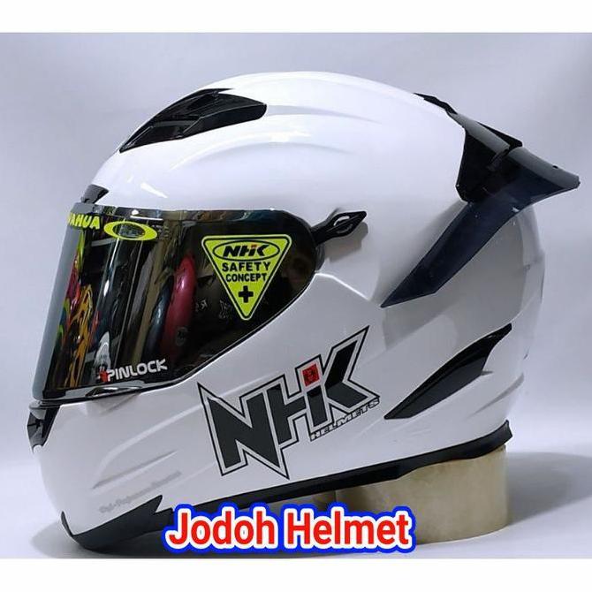 NHK HELM RX9 SOLID WHITE PAKET GANTENG Terlaris