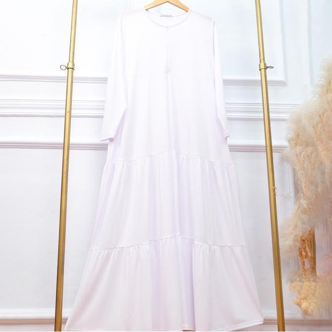 Grosir Gamis Jersey Susun Busui - Jv Hasanah Rabia Ruffle Dress