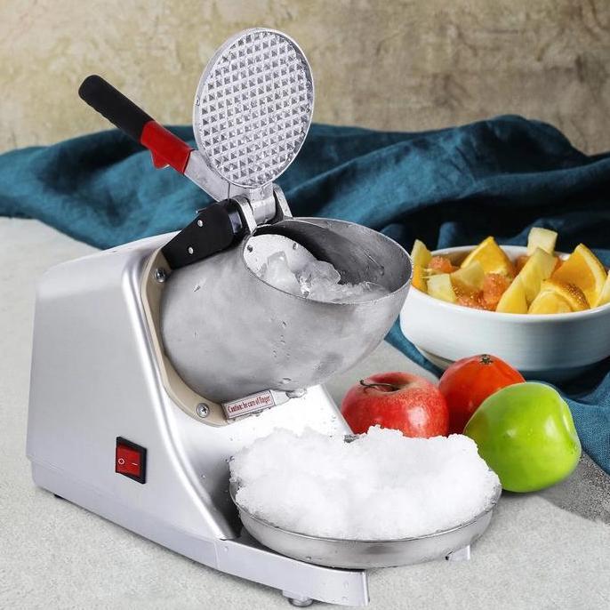 Mesin Es Serut Dua Mata Pisau Ice Crusher Penghancur Es Batu / Penghancur Es Batu Otomatis CO