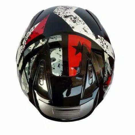 KYT GALAXY SLIDE SERI 05 BLACK RED DOUBLE VISOR ORIGINAL KYT Terlaris