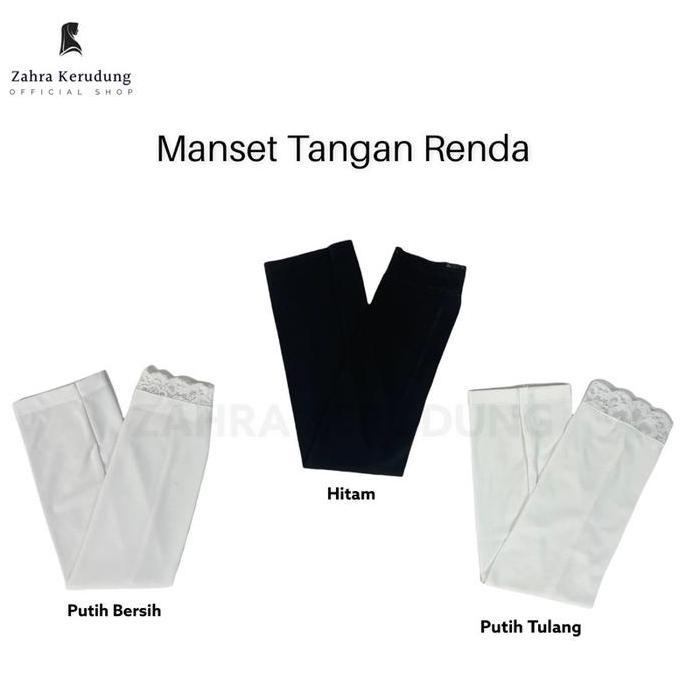 New- PREMIUM Manset Tangan Renda Manset Lengan Muslim Wanita Hijab