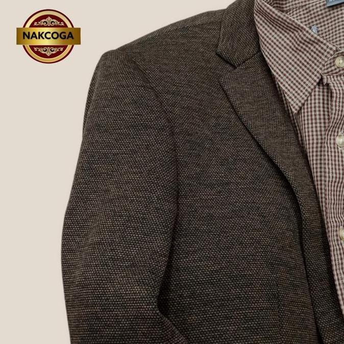 jas blazer pria casual slimfit semi jas street bahan wol import