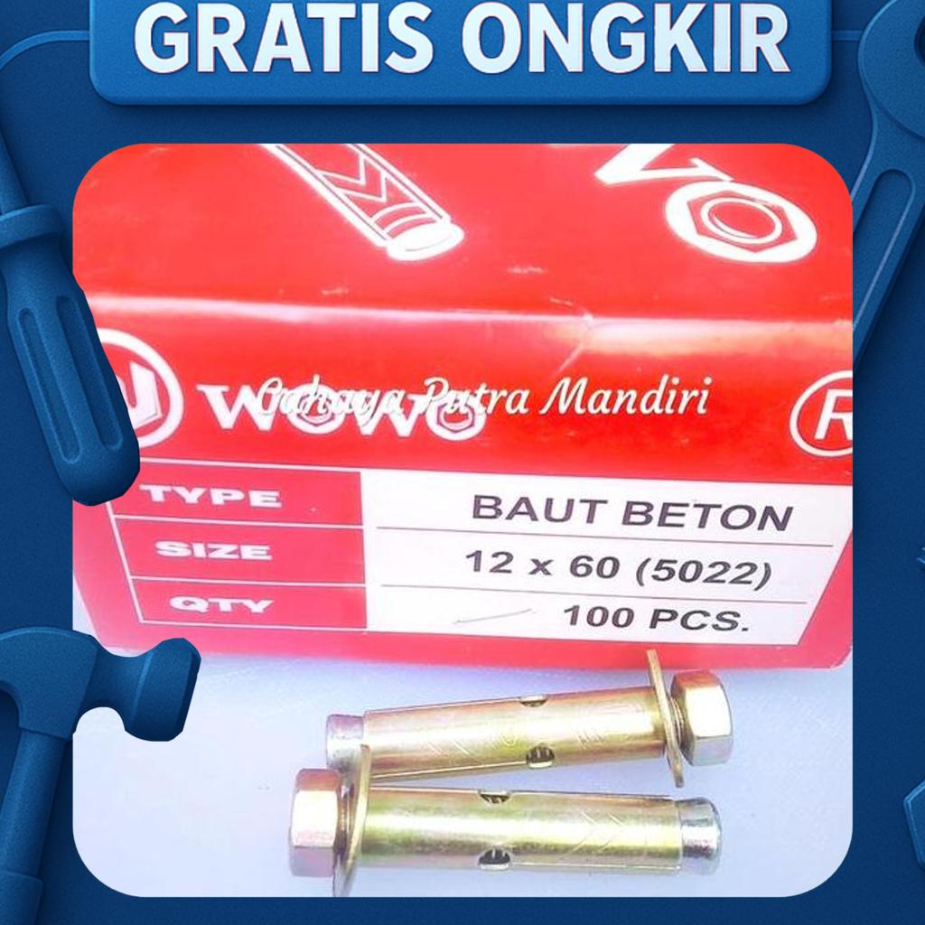 Dinabolt 12X60/ Dinabolt Wowo 12X60/ Baut Mur Tembok 12X60