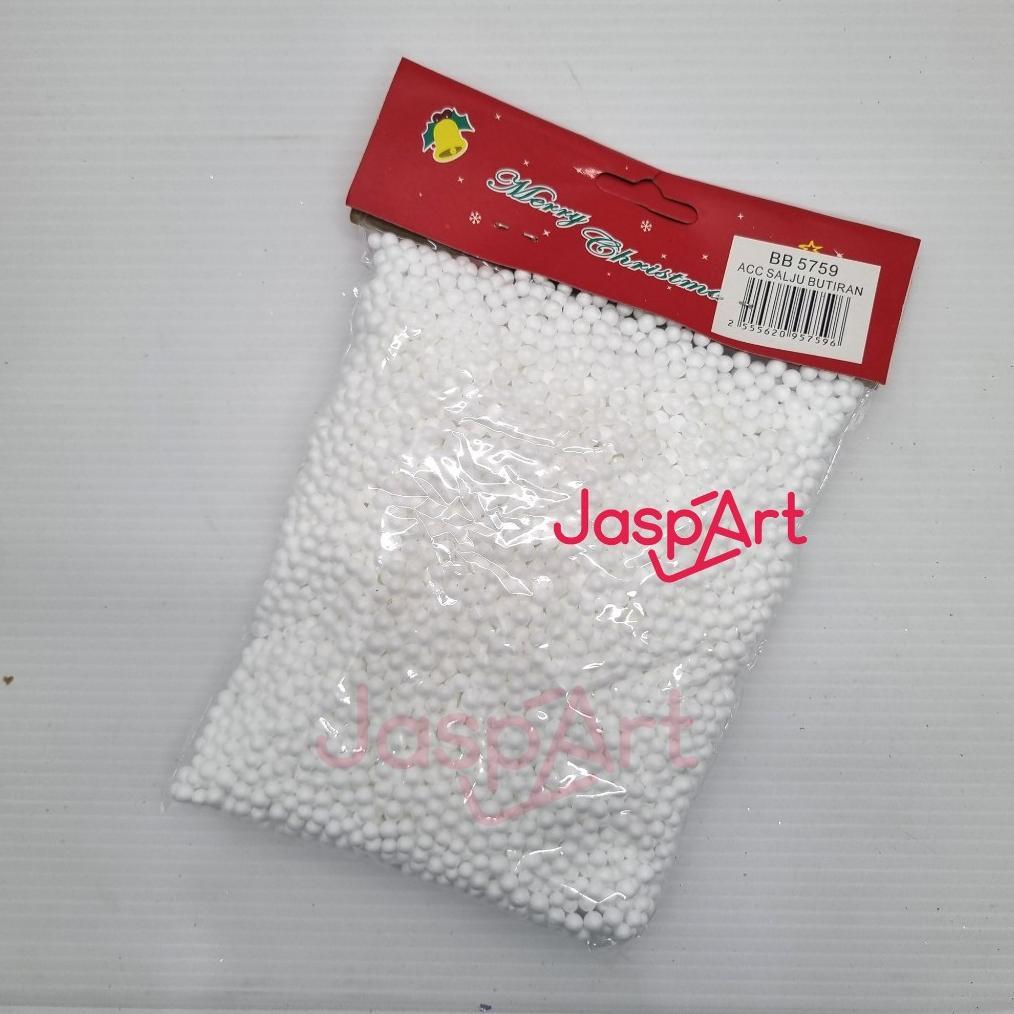 Bola Salju Mini Mainan Sterofoam Kecil Styrofoam Bulat Salju mainan dekorasi pohon - DY30 Bisa COD