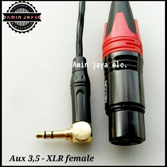 Jack xlr female to jack mini stereo 3,5 model L